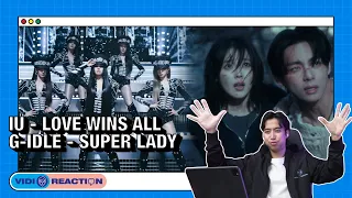 Vidi-O-Reaction : Indonesian Singer reacts to IU - Love Wins All & G-Idle - Super Lady