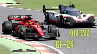 Ferrari F1 2024 SF-24 vs Porsche 919 - Imola GP