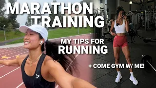 DAYS IN MY LIFE | Tips for Running + Come Gym w/ Me! *marathon prep*