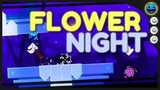 "Flower Night" By TopMaksim (ALL COINS) [Daily #2026] - Geometry Dash