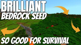 Best Minecraft Seed for BEDROCK: AMAZING Bedrock seed Perfect for Minecraft Survival Has EVERYTHING