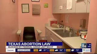 Controversial Texas "Heartbeat Law" banning abortions blocked by federal judge