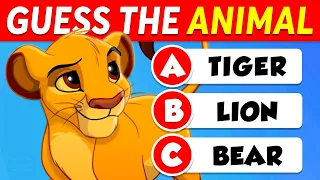 Guess 60 Animals Disney in 3 Seconds | Easy, Medium, Hard, Impossible