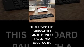 Foldable Bluetooth Keyboard, Pocket Sized #shorts