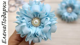 Невероятные ЦВЕТЫ ИЗ ЛЕНТ 💐 Мастер-класс ЕленаПодарки DIY / Flor de fita