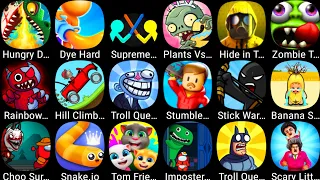 Troll Quest TV Shows,Banana Survival Master,Scary Little Pranks,Plants Vs Zombies 2,Choo Survival