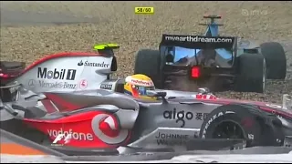 Nürburgring 2007 GP: Lähtö ja rankkasade (Kyllönen &  Mustakari)