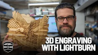 3D Image engraving with Lightburn and the Atezr L2 36w diode laser