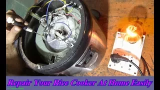 How To Repair Rice Cooker That Won't Auto Off/ After Cook Switch Don't Off - Bengali Tutorial