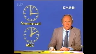 Tagesschau --  Zeitumstellung (1980)