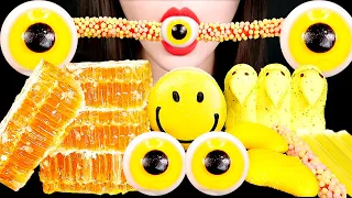 ASMR MUKBANG 벌집꿀 눈알젤리 닉클립 먹방 리얼사운드 RAW HONEYCOMB EYEBALLS GUMMY NIK-L-NIPS EATING SOUNDS MUKBANG