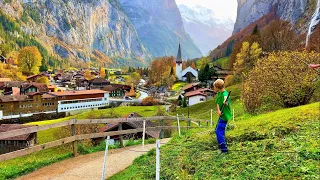 Lauterbrunnen, Switzerland 4K - The most beautiful Swiss village - Paradise on earth