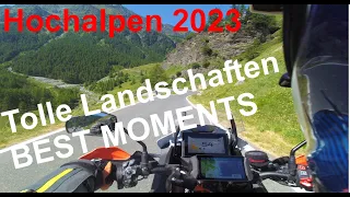 Best Moment 2023 - Motorcycle tours in the high Alps with the Moto Guzzi V85TT - a real treat