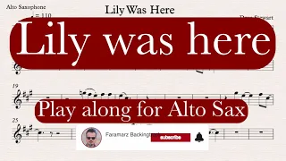 Lily was here - Dave Stewart | Play along for Alto Sax