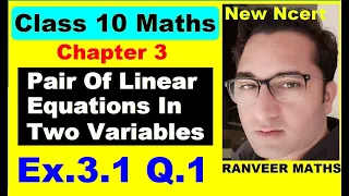Class 10 Maths - Ex.3.1 Q.1 - Chapter 3 - Pair Of Linear Equations In Two Variables - NEW NCERT