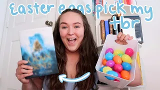 easter egg tbr game decides what i read // young adult fantasy reading vlog