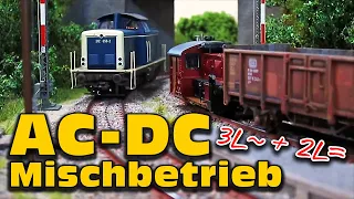 Märklin AC und Zweileiter DC auf einem Gleis? – So geht H0-Mischbetrieb! #Unterpreuschwitz 01