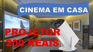 CINEMA em CASA por R$ 200  PROJETOR P 30  /  TESTANDO EM JOGOS ALIEXPRESS