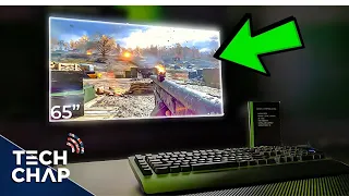 Battlefield 5 on a $5,000 Gaming TV! 😮 [4K 144hz G-Sync HDR] | The Tech Chap