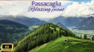 'Passacaglia' (Handel - Halvorsen) relaxing piano with stunning 4K Alps Scenery
