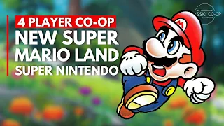 New Super Mario Land | 4 Player Co-op | Super Nintendo RetroTink5x