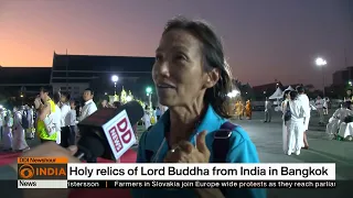 Holy relics of Lord Buddha and his two disciples reach Thailand for 26 days exposition