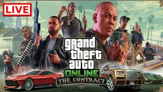 🔴 GTA ONLINE "The Contract" DLC LAUNCH STREAM! (Playing All Missions)