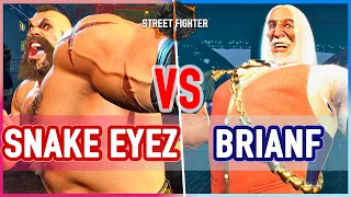 SF6 🔥 Snake Eyez (Zangief) vs BrianF (JP)  🔥 Street Fighter 6