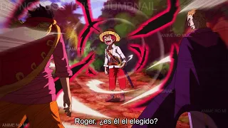 Reação de Gol D. Roger e Rayleigh após Shanks despertar o Haki do Rei - One Piece