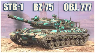 STB-1, BZ-75 & Object 777 II • WoT Blitz Gameplay