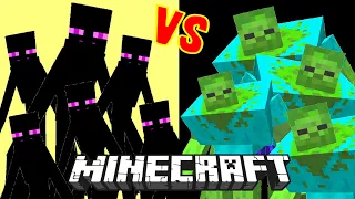 100 Mutant Zombies VS. Mutant Enderman in Minecraft. WINNER is...