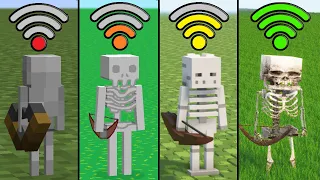 skeleton with different Wi-Fi in Minecraft be like