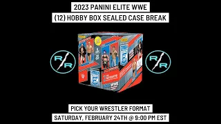 2023 Panini Elite WWE 12 Hobby Box 1 Case eBay Wrestler Break Saturday 2/24 @ 9:00 PM EST