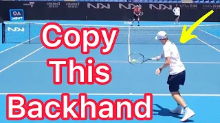 Copy The Denis Shapovalov One Handed Backhand (Tennis Technique Explained)