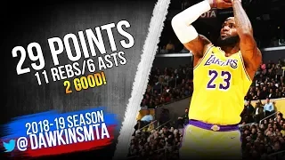 LeBron James Full Highlights 2019 02 21 Lakers vs Rockets   29 Pts 11 Rebs 6 Asts!  FreeDawkins