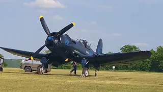 la ferté-alais Corsair F4U 5N vol d'essai séquence émotion