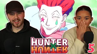 HISOKA DOMINATES GON!! - Girlfriend Reacts To Hunter X Hunter Episode 5 FIRST REACTION + REVIEW!