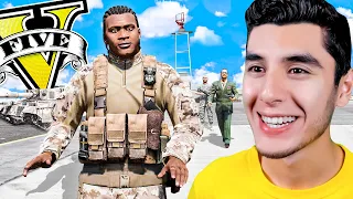 JUGANDO GTA 5 como MILITAR! (Mods)