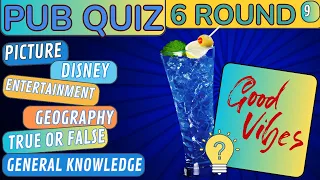 Virtual Pub Quiz Showdown: Test Your Knowledge! Pub Quiz 6 Rounds. No 9