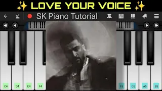 Love Your Voice - JONY | 𝗣𝗘𝗥𝗙𝗘𝗖𝗧 𝗣𝗜𝗔𝗡𝗢 𝗧𝗨𝗧𝗢𝗥𝗜𝗔𝗟 𝗯𝘆 𝗦𝗞