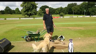 Repairing Foot Holes On A Cricket Wicket