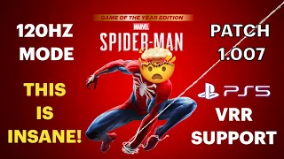 Spiderman Remastered 2022 Update | Patch 1.007 | 120hz Mode and VRR Support on PS5 | Punchi Man