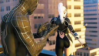 Spider-Man Cheating On MJ With Black Cat In Spider-Man 3 Raimi Black Suit - Spider-Man PC Mods