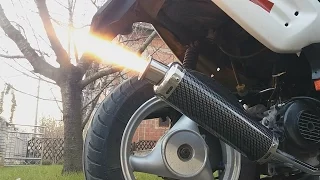 50cc GY6 Performance Exhaust Sound [BACKFIRE]