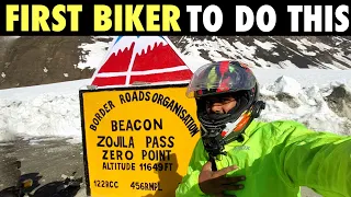 finally ZOJILA PASS conquered in MARCH | FIRST BIKER EVER | Entry hogayi LADAKH me | IndiaRide Ep-58