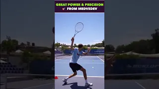 UNREAL POWER AND PRECISION FROM MEDVEDEV #shorts #tennis