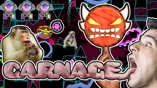 Geometry Dash - "Carnage" by Vulcan (INSANE DEMON)