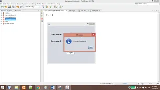 Login system in Netbeans without database