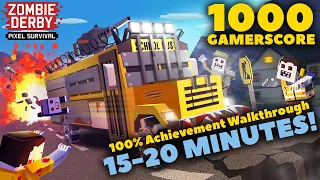 100% Achievement Walkthrough (1000g in 15-20 mins) | Zombie Derby: Pixel Survival | Xbox Series X