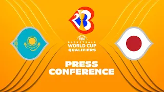 Kazakhstan v Japan - Press Conference | FIBA Basketball World Cup 2023 Asian Qualifiers